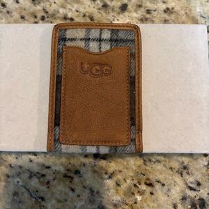 UGG Rare Leather Business Card Holder